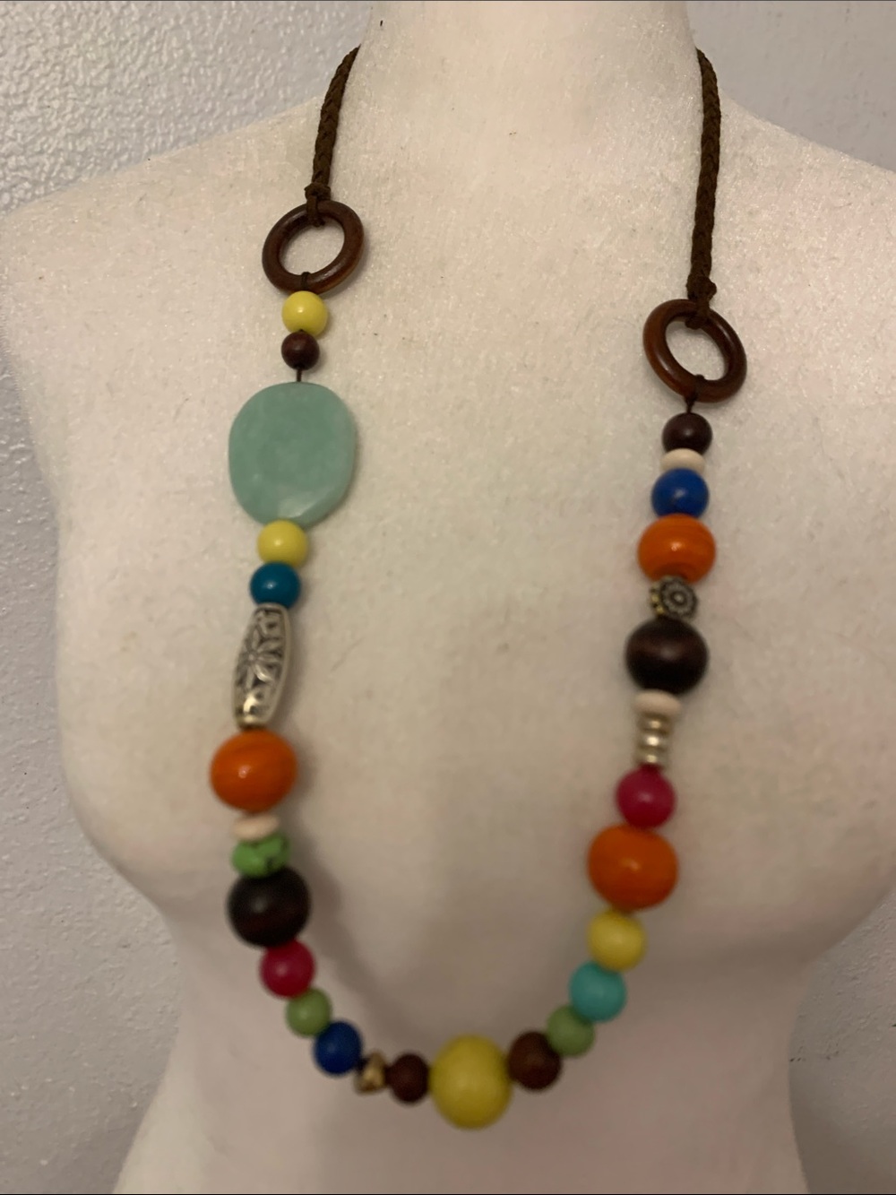 Lucky Brand Multicolor Beaded Statement Necklace